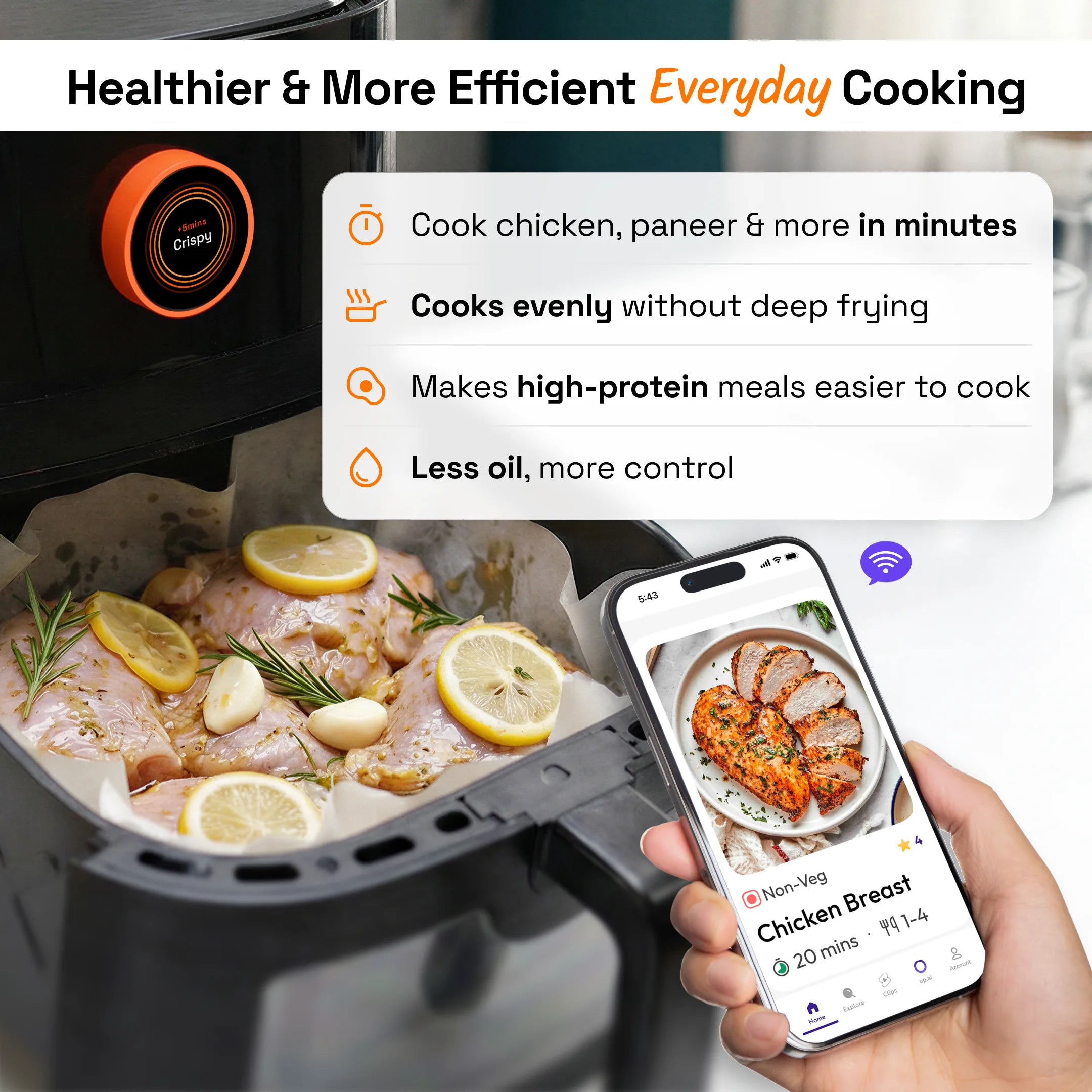 Upliance Air Fryer - 6L | World&