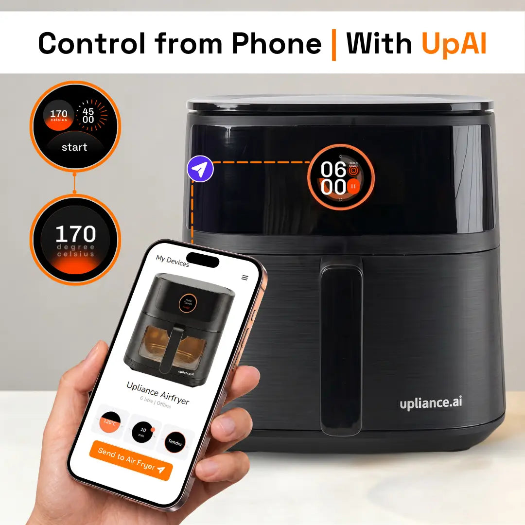 Upliance Smart Air Fryer - 5L | Powered by UpAI