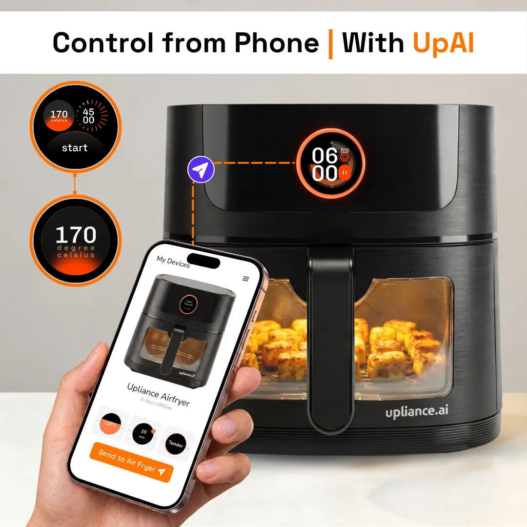 Upliance Smart Air Fryer - 6L | Powered by UpAI