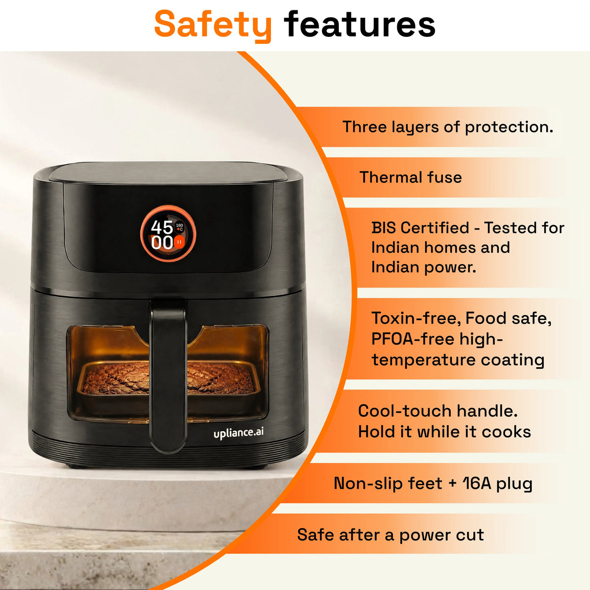 Upliance Smart Air Fryer - 6L | Powered by UpAI