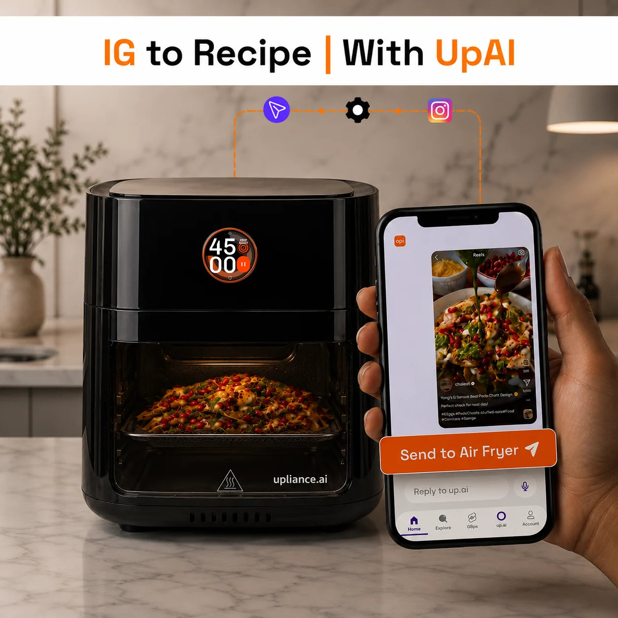 Upliance Air Fryer Oven - 12L | Powered by UpAI