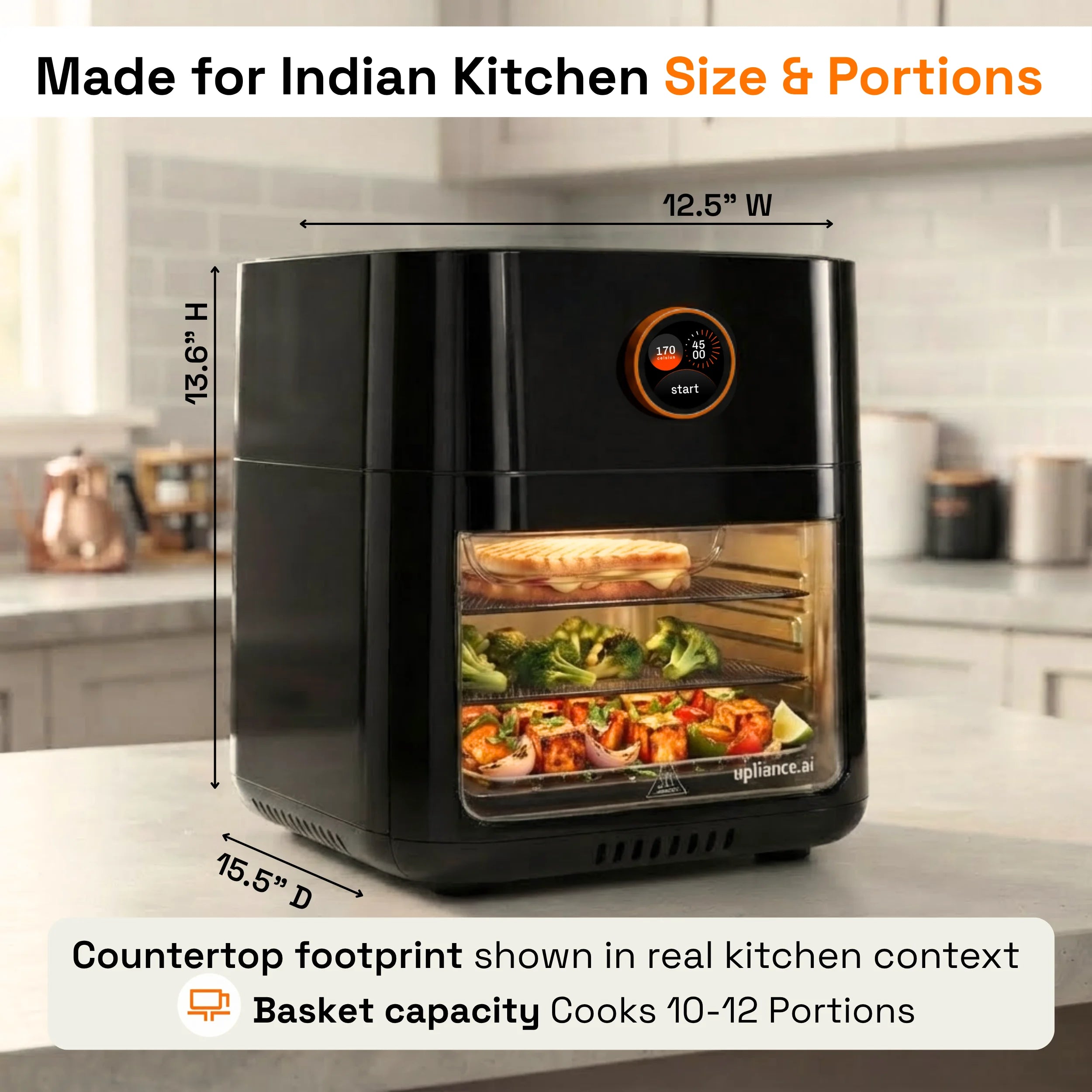 Upliance Air Fryer Oven - 12L | Powered by UpAI