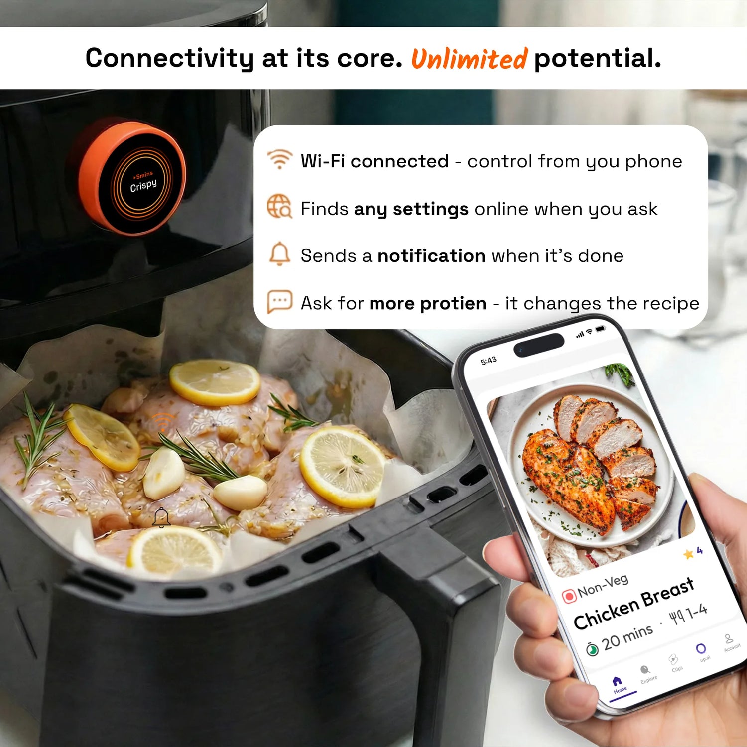 Referral Special Price Upliance Air Fryer - 5L | World&