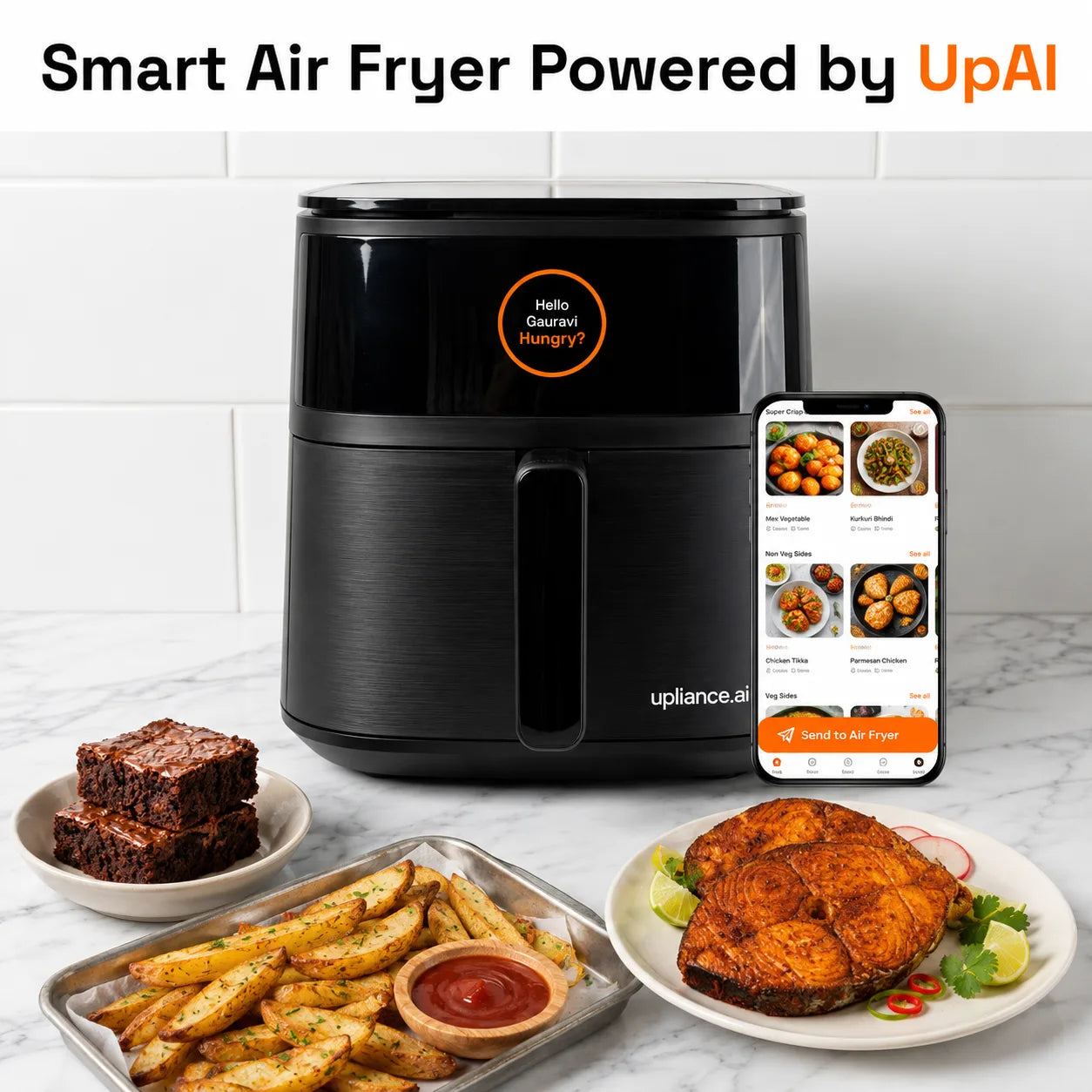 Upliance Smart Air Fryer - 5L | Powered by UpAI