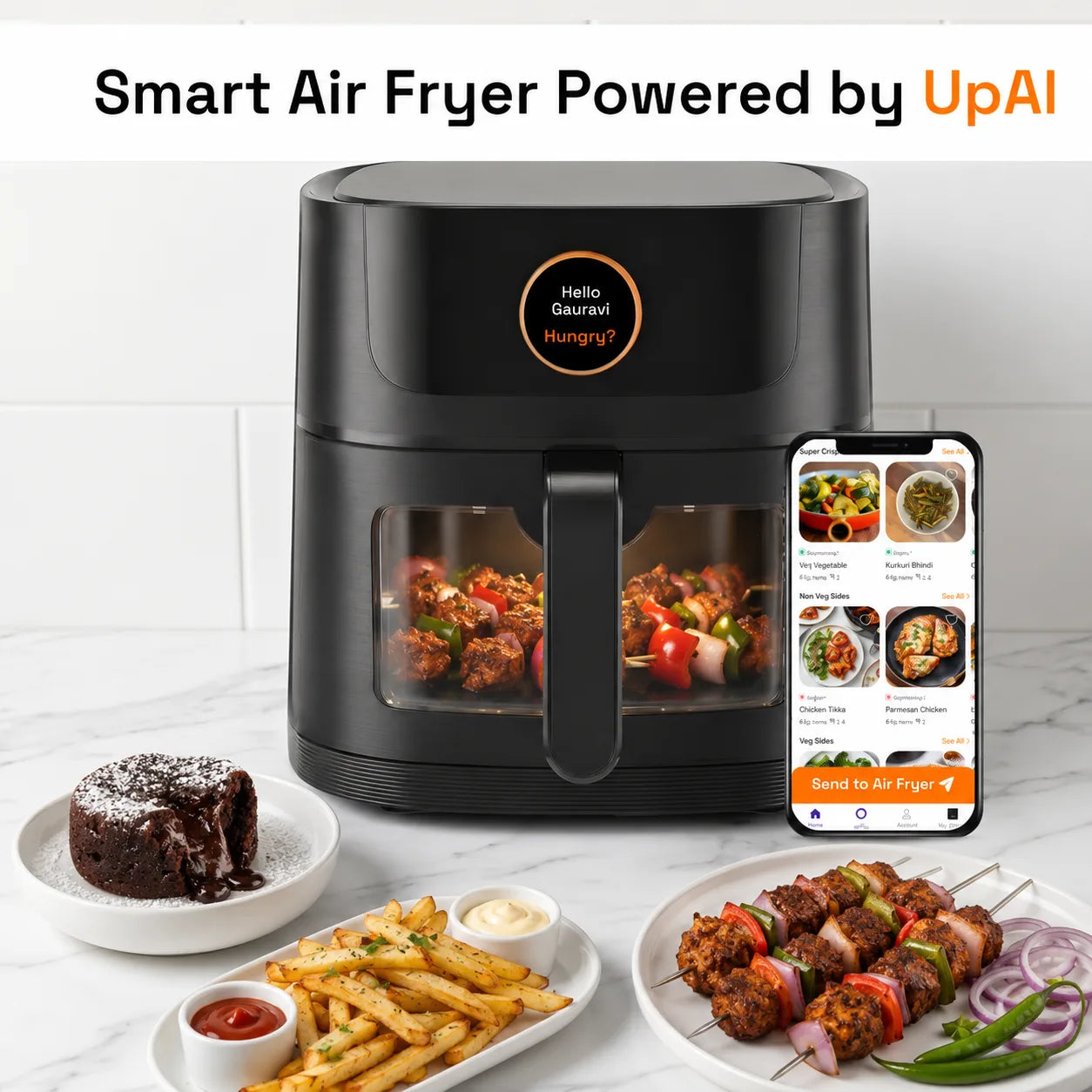 Upliance Smart Air Fryer - 6L | Powered by UpAI