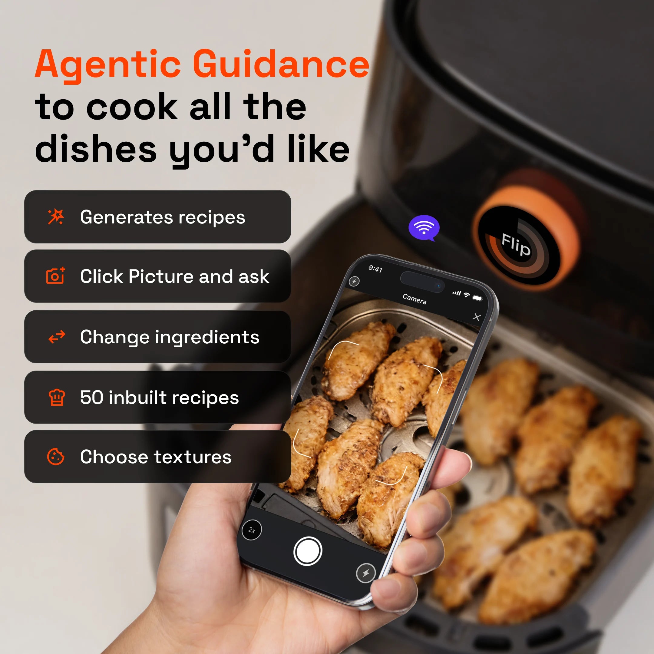 Upliance Smart Air Fryer - 6L | Powered by UpAI