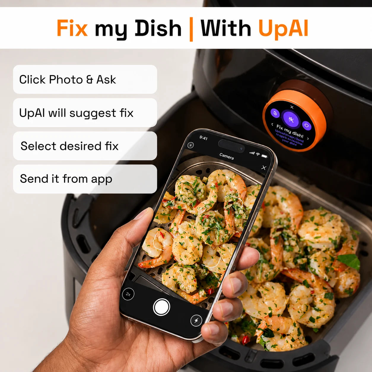 Upliance Smart Air Fryer - 6L | Powered by UpAI