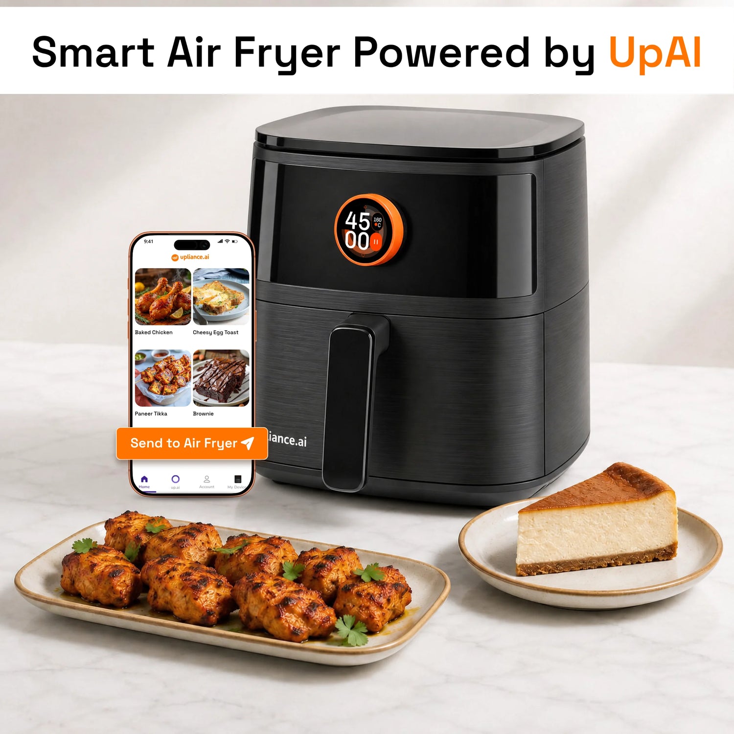 Upliance Smart Air Fryer - 5L | Powered by UpAI