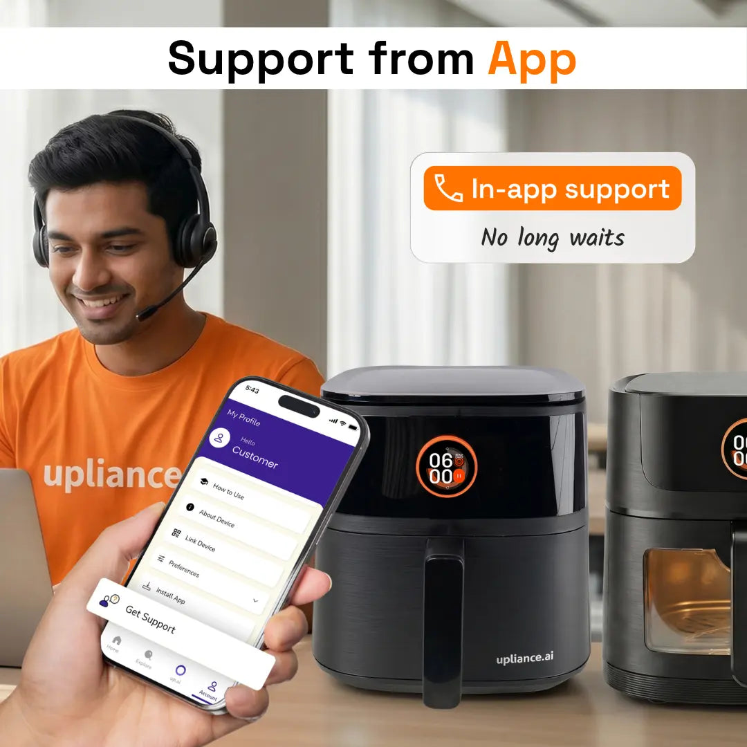 Upliance Smart Air Fryer - 5L | Powered by UpAI