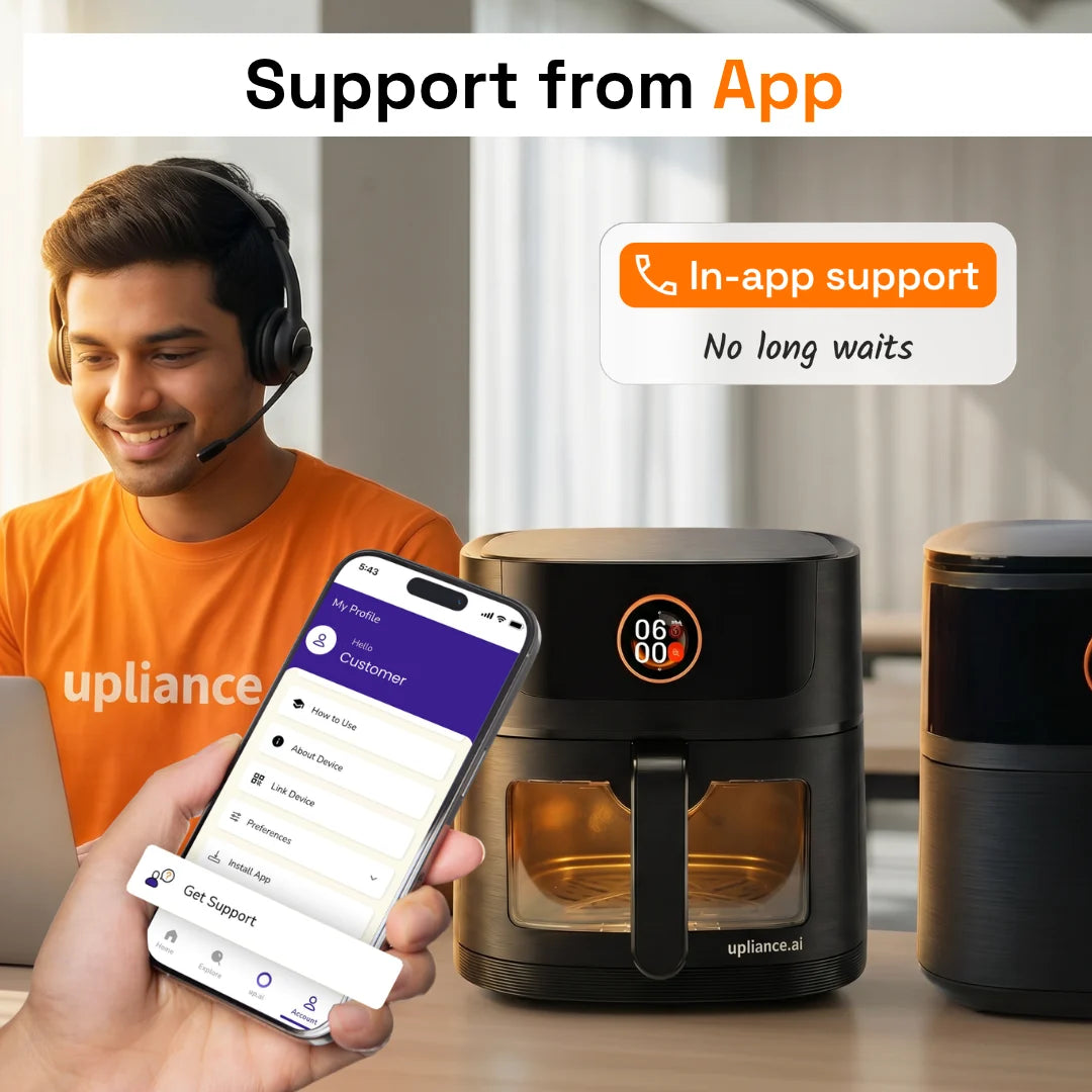 Upliance Smart Air Fryer - 6L | Powered by UpAI