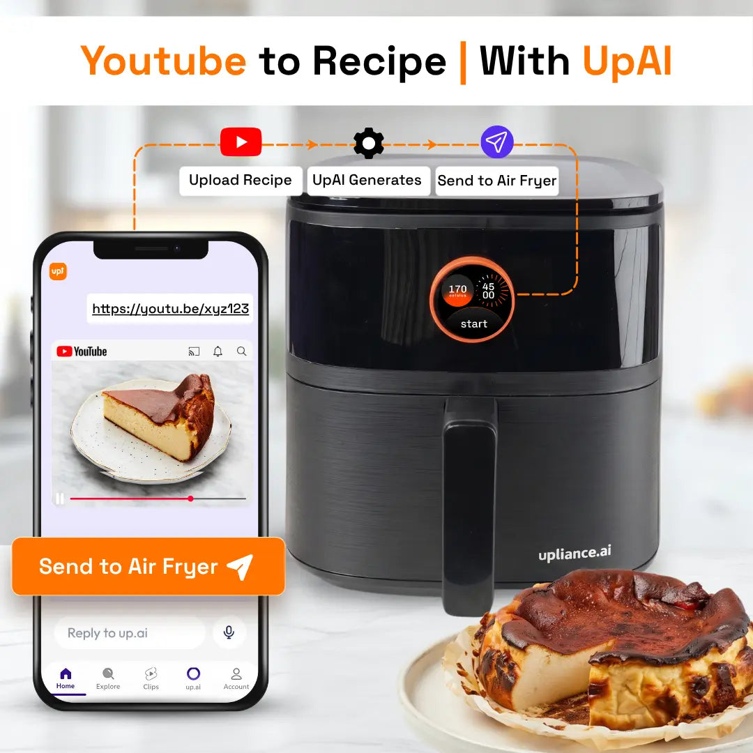 Upliance Smart Air Fryer - 5L | Powered by UpAI