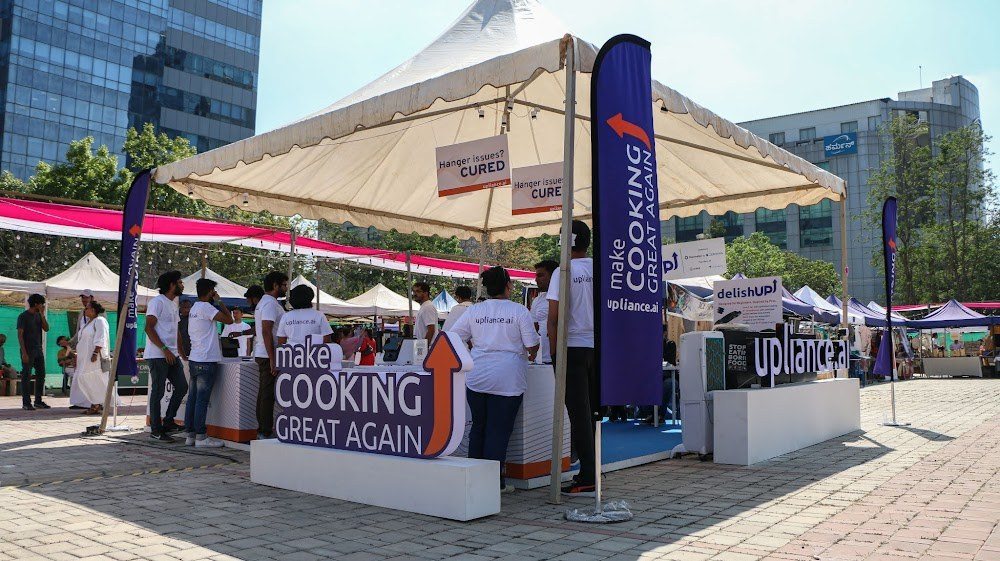 Out demoing, across India